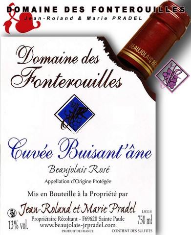 Beaujolais Rosé Cuvée Buisant'âne