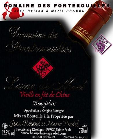 Beaujolais  carton "dégustation" du Domaine